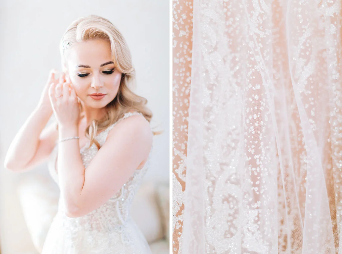 stylowa panna młoda loki