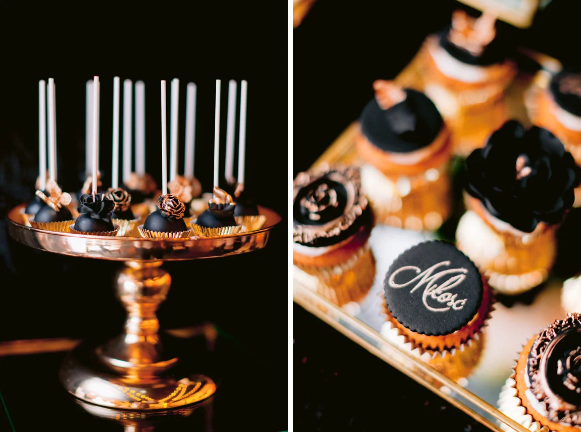 czarny słodki stół kielce