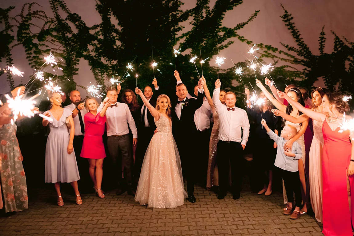 zimne ognie na weselu